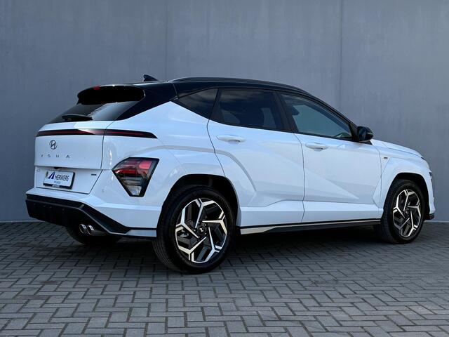 Hyundai Kona 1.6 GDI HEV N Line / Fabrieksgarantie t/m 6-2028 / Adaptieve Cruise Control / Apple Carplay/Android Auto / Navigatie / Achteruitrijcamera / DAB / Climate Control /
