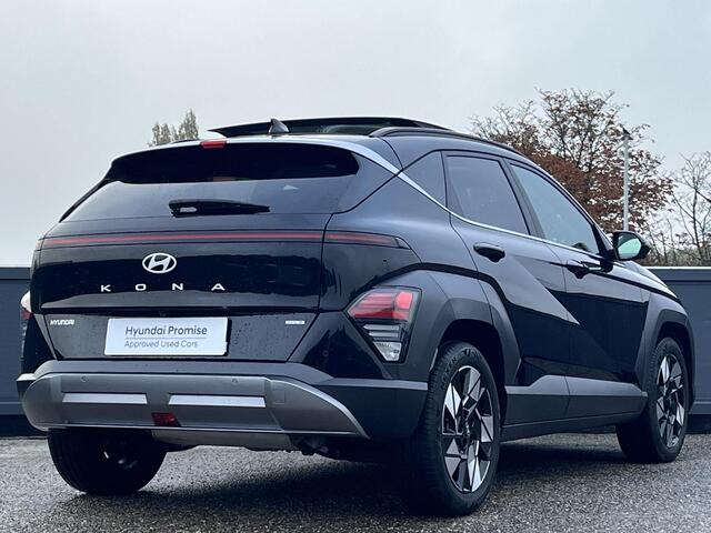 Hyundai Kona 1.6 GDI HEV 140pk Comfort smart Sky++ | SCHUIF/KANTELDAK | PREMIUM INTERIEUR | 360° CAMERA | FABRIEKSGARANTIE T/M 08-2029 |