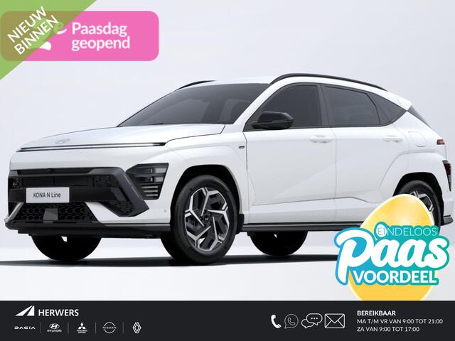 Hyundai Kona 1.6 GDI HEV N Line / ¤3000,- Voordeel / Uit Voorraad Leverbaar / Navigatie / Climate Control / Cruise Control Adaptief /