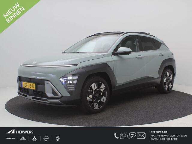 Hyundai Kona 1.6 GDI HEV Premium Sky / Panoramadak / Adaptieve Cruise Control / Elektrisch Verstelbare Voorstoelen / Memory Seats / 360 Camera / BOSE Geluid / Dashcam Voor+Achter / 1ste eigenaar /