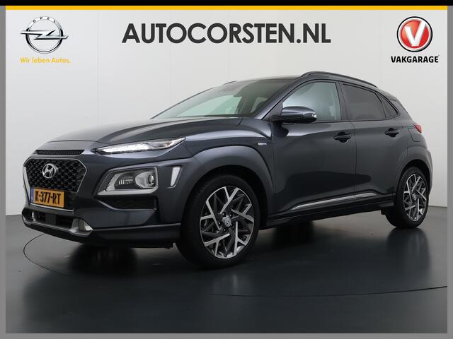 Hyundai Kona 1.6GDI HEV Hybride Premium Adap.Cruise Leder+Verwarming+Ventilatie Head-Up Display Camera Apple Carplay Android Auto Navi Ecc Pdc Keyless Blind-Spot Lane Assist Achterbank+Stuur verwarming Krell®-Audio Isofix DAB Lmv 18" Origineel Nederlandse Auto