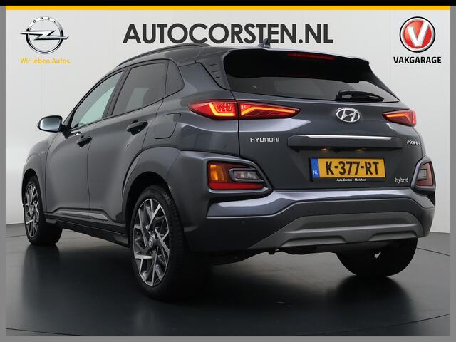Hyundai Kona 1.6GDI HEV Hybride Premium Adap.Cruise Leder+Verwarming+Ventilatie Head-Up Display Camera Apple Carplay Android Auto Navi Ecc Pdc Keyless Blind-Spot Lane Assist Achterbank+Stuur verwarming Krell®-Audio Isofix DAB Lmv 18" Origineel Nederlandse Auto
