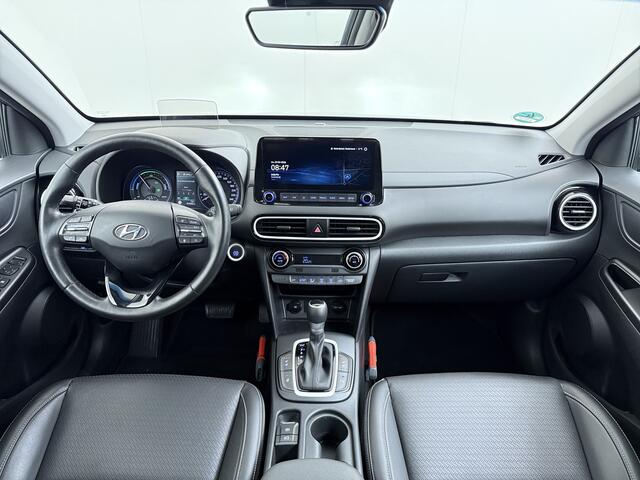 Hyundai Kona 1.6GDI HEV Hybride Premium Adap.Cruise Leder+Verwarming+Ventilatie Head-Up Display Camera Apple Carplay Android Auto Navi Ecc Pdc Keyless Blind-Spot Lane Assist Achterbank+Stuur verwarming Krell®-Audio Isofix DAB Lmv 18" Origineel Nederlandse Auto