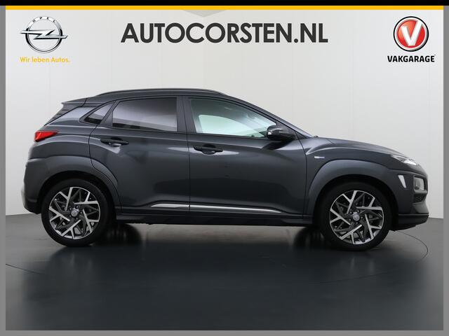 Hyundai Kona 1.6GDI HEV Hybride Premium Adap.Cruise Leder+Verwarming+Ventilatie Head-Up Display Camera Apple Carplay Android Auto Navi Ecc Pdc Keyless Blind-Spot Lane Assist Achterbank+Stuur verwarming Krell®-Audio Isofix DAB Lmv 18" Origineel Nederlandse Auto