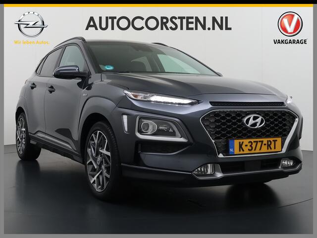 Hyundai Kona 1.6GDI HEV Hybride Premium Adap.Cruise Leder+Verwarming+Ventilatie Head-Up Display Camera Apple Carplay Android Auto Navi Ecc Pdc Keyless Blind-Spot Lane Assist Achterbank+Stuur verwarming Krell®-Audio Isofix DAB Lmv 18" Origineel Nederlandse Auto