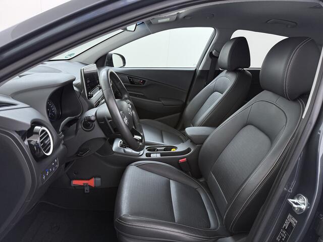 Hyundai Kona 1.6GDI HEV Hybride Premium Adap.Cruise Leder+Verwarming+Ventilatie Head-Up Display Camera Apple Carplay Android Auto Navi Ecc Pdc Keyless Blind-Spot Lane Assist Achterbank+Stuur verwarming Krell®-Audio Isofix DAB Lmv 18" Origineel Nederlandse Auto