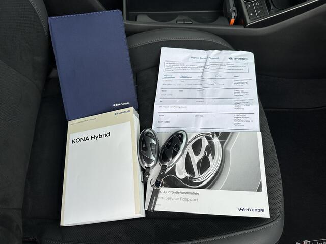 Hyundai Kona 1.6 GDI HEV N Line / N-Line interieur & Exterieur / Leer-Alcantara / Adaptieve Cruise Control / 18" LMV / Stoel + Stuurwiel verwarming voor & achter / Stoelventilatie / 360 graden camera /