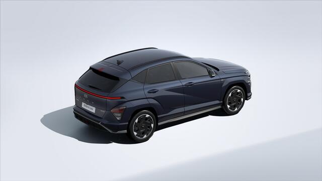 Hyundai Kona N Line Business 64.8 kWh Long Range / ¤ 1.500 Voordeel op de nieuwprijs / Prijs is rijklaar / Direct uit voorraad leverbaar / Navigatie / Adaptive Cruise Control / Climate Control / N-Line interieur & Exterieur accenten / 18" LMV /