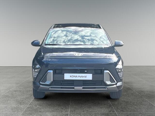 Hyundai Kona Premium Sky 1.6 GDI HEV 137pk | SCHUIF/KANTELDAK | FULL LED | PREMIUM LEDER | ADAPTIVE CRUISE | 360° CAMERA | STOELVERW. + KOELING |