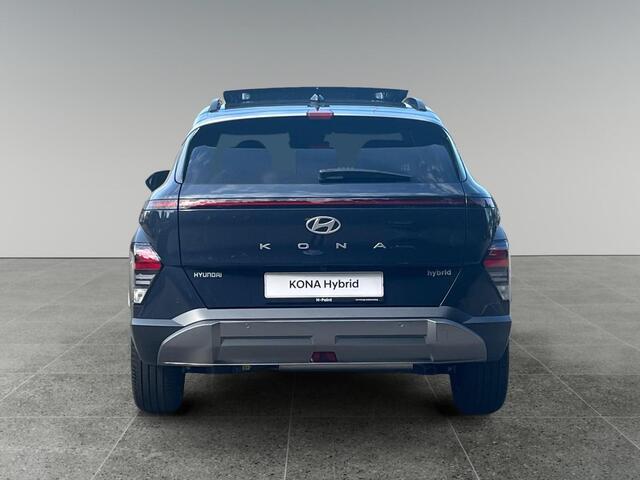 Hyundai Kona Premium Sky 1.6 GDI HEV 137pk | SCHUIF/KANTELDAK | FULL LED | PREMIUM LEDER | ADAPTIVE CRUISE | 360° CAMERA | STOELVERW. + KOELING |