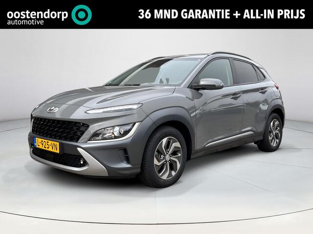 Hyundai Kona 1.6 GDI HEV Fashion Sky | SChuif- kanteldak | Trekhaak | Head-up display | Adaptieve cruise control | Dodehoekdetectie |