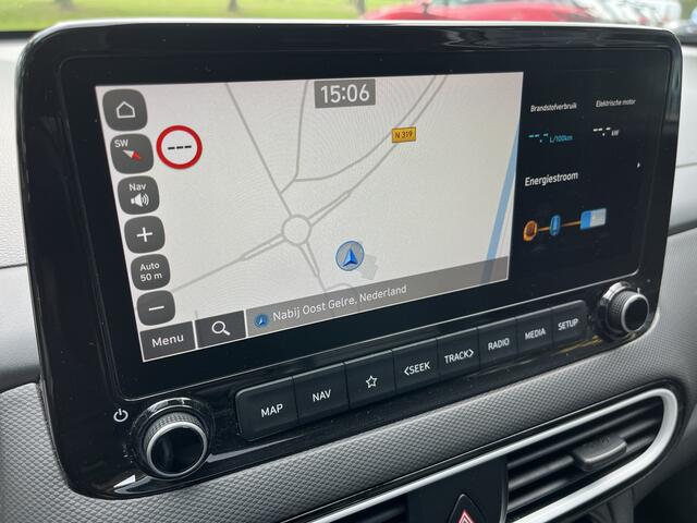 Hyundai Kona 1.6 GDI HEV Premium | ACC | CAM | CARPLAY | CLIMA | LED | NAVI | SCHUIF/KANTELDAK | STUUR/STOELVERW. | TREKHAAK