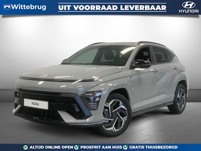 Hyundai Kona 1.6 GDI HEV N Line Full Hybride Automaat met Navigatie, Adaptive Cruise Control en Sport uitvoering Uit voorraad leverbaar!