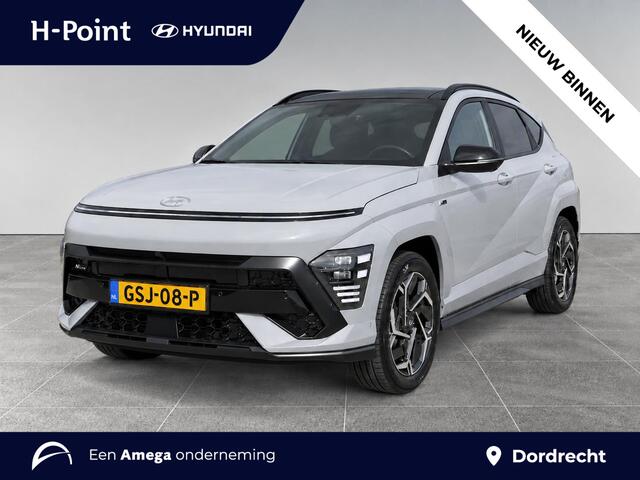 Hyundai Kona N Line Sky 1.6 GDI HEV 140pk | SCHUIF/KANTELDAK | ALCANTARA | 360° CAMERA | BLIND SPOT VIEUW | MEMORY | STOELVERW. | STOELVENTILATIE |