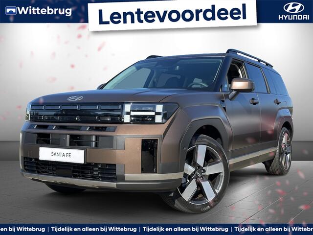 Hyundai SANTA FE 1.6 T-GDI HEV Premium 7p. Nieuw model! Full Hybride met Navigatie, Leder en 7 Persoons Uit voorraad leverbaar!
