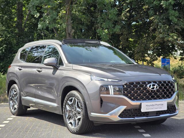 Hyundai SANTA FE 1.6 T-GDI 265PK PHEV Premium Sky 7p. | Lederen bekleding incl memory| Schuifkanteldak | Vierwielaandrijving | 7-persoons | Stoelventilatie & verwarming voor & achter |