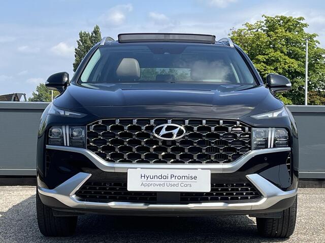 Hyundai SANTA FE 1.6 T-GDI PHEV Premium Plus Sky 7p. | Lederen bekleding incl memory| Schuifkanteldak | Vierwielaandrijving | 7-persoons | Stoelventilatie & verwarming voor & achter | Adaptieve cruisecontrol |