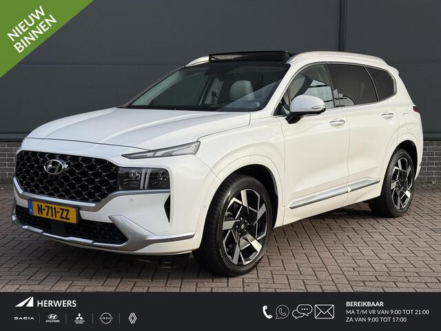 Hyundai SANTA FE 1.6 T-GDI HEV Premium Plus Sky 5P / Navigatie / 1650 trekgewicht / Elektrische stoelverstelling met Geheugenfunctie / Achteruitrijcamera / Stoelverwarming / Schuif- Kantel dak /