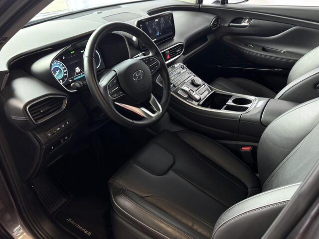 Hyundai SANTA FE 1.6 T-GDI PHEV PREMIUM 7P AWD LEER ELEK.KLEP CAMERA NAVI STOEL/STUUR VERW. PLUG IN HYBRID phev