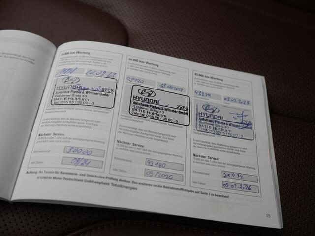 Hyundai SANTA FE 1.6 T-GDI Premium Smart Sky PHEV 266pk Dealer O.H. | Panodak | Adaptive Cruise | Camera | Krell Audio | Lederen Sportstoelen Verwarmd | Apple Carplay | Keyless | Blis | Stuur Verwarmd | Navigatie | DAB | Plug In Hybrid