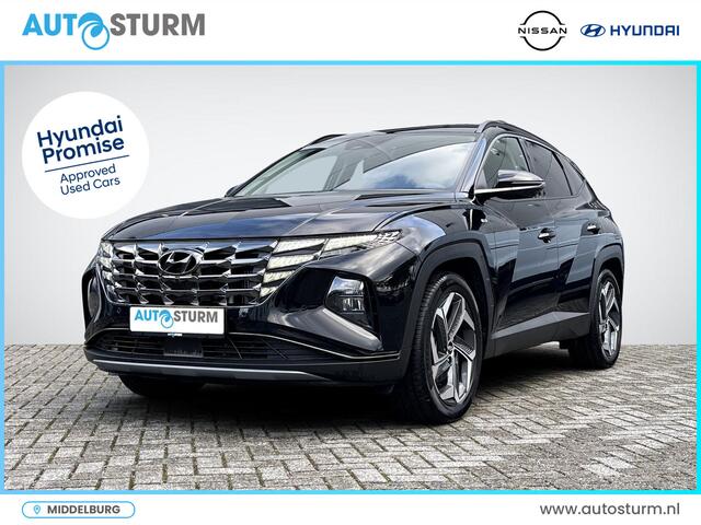 Hyundai TUCSON 1.6 T-GDI MHEV Premium | Vol-Leder | Digitaal Instrumentenpaneel | Adapt. Cruise Control | Apple Carplay/Android Auto | Stoelverwarming | Dodehoek Detectie | 360° Camera | Rijklaarprijs!