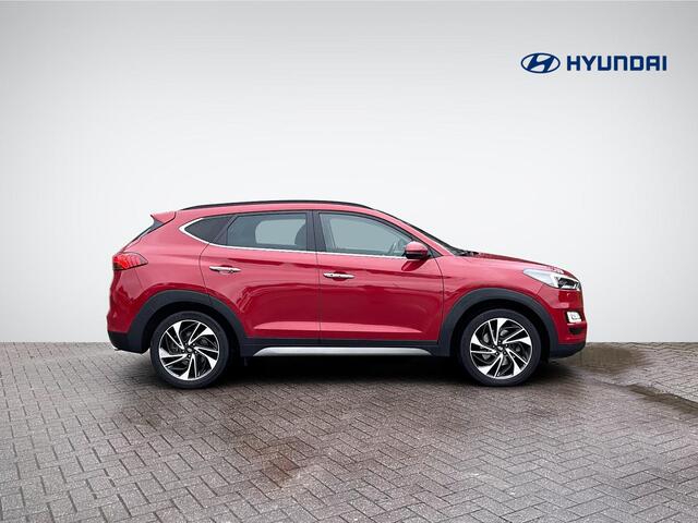 Hyundai TUCSON 1.6 T-GDI 4WD Premium Sky | Trekhaak | Panoramadak | Leder | Navigatie | 360° Camera | Apple Carplay/Anrdoid Auto | Stuur- + Stoelverwarming | Rijklaarprijs!