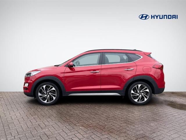 Hyundai TUCSON 1.6 T-GDI 4WD Premium Sky | Trekhaak | Panoramadak | Leder | Navigatie | 360° Camera | Apple Carplay/Anrdoid Auto | Stuur- + Stoelverwarming | Rijklaarprijs!