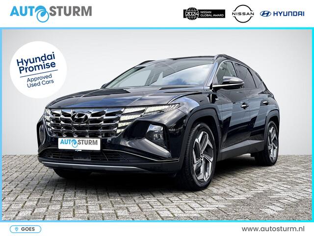 Hyundai TUCSON 1.6 T-GDI MHEV Premium | Vol-Leder | Digitaal Instrumentenpaneel | Adapt. Cruise Control | Apple Carplay/Android Auto | Stoelverwarming | Dodehoek Detectie | 360° Camera | Rijklaarprijs!