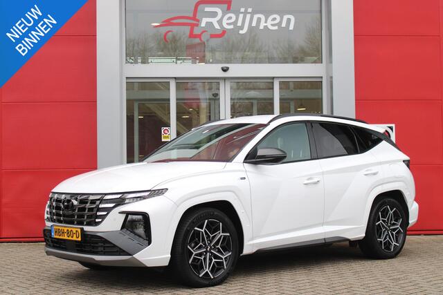 Hyundai TUCSON 1.6 T-GDI 266PK PHEV N LINE 4WD | NAVIGATIE | APPLE CARPLAY/ANDROID AUTO | ADAPTIVE CRUISE CONTROL | DODEHOEK DETECTIE | VOOR/ACHTERBANK VERWARMD | CLIMATE CONTROL | FULL LED KOPLAMPEN | ACHTERUITRIJ CAMERA | ELEKTRISCH BEDIENBARE ACHTERKLEP | STUUR VERWA