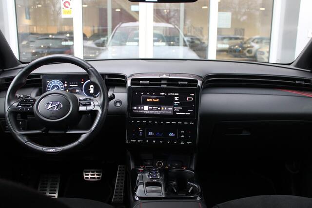 Hyundai TUCSON 1.6 T-GDI 266PK PHEV N LINE 4WD | NAVIGATIE | APPLE CARPLAY/ANDROID AUTO | ADAPTIVE CRUISE CONTROL | DODEHOEK DETECTIE | VOOR/ACHTERBANK VERWARMD | CLIMATE CONTROL | FULL LED KOPLAMPEN | ACHTERUITRIJ CAMERA | ELEKTRISCH BEDIENBARE ACHTERKLEP | STUUR VERWA