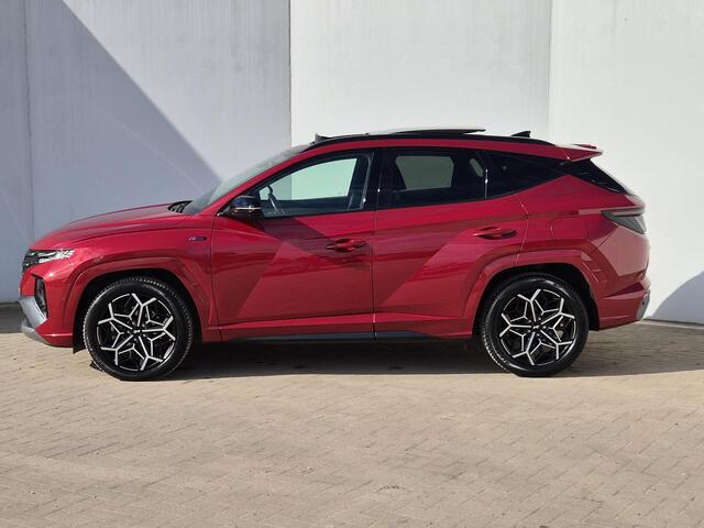 Hyundai TUCSON 1.6 T-GDI HEV N Line Sky Automaat / Apple Carplay Android Auto / Rondomzicht camera / Glazen schuif- en kanteldak / Adaptief cruise control / Stuur-, en stoelverwarming / stoelverkoeling /