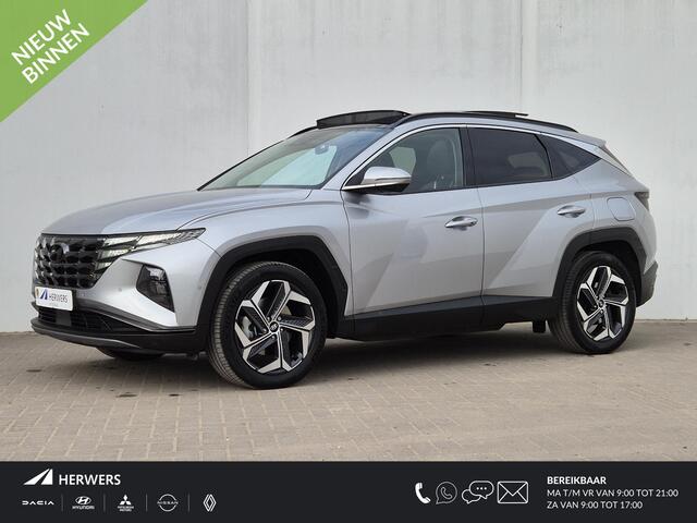 Hyundai TUCSON 1.6 T-GDI PHEV 265pk Premium Sky 4WD Automaat / Glazen schuif- en kanteldak / Adaptief cruise control / Stuur-, en Stoelverwarming / Stoelventilatie / Apple Carplay Android Auto / Rondomzicht camera / Elektrische achterklep /