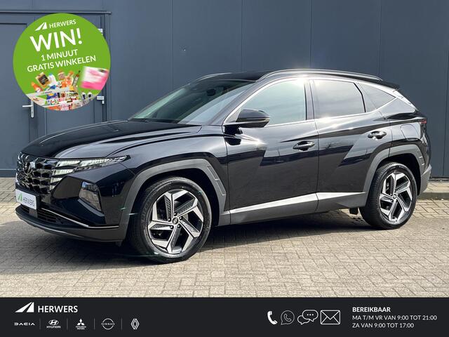 Hyundai TUCSON 1.6 T-GDI PHEV 265pk Plug-in Premium 4WD Automaat / Trekgewicht 1.350 kg / Lederen Bekleding / Dealer onderhouden / 19" LMV / Stuur- en Stoelverwarming en stoelventilatie / 360° Camera / Climate Control / Krell Audiosysteem