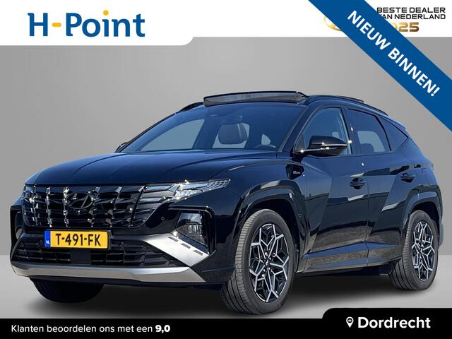 Hyundai TUCSON 1.6 T-GDI 230PK HEV (Hybride) N Line Sky | Panoramische schuifkanteldak | Alcantara binnenbekleding | Donkere hemel | N Line sportpack | 19'' 2-tone Lmv