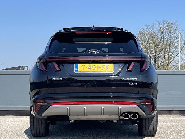 Hyundai TUCSON 1.6 T-GDI 230PK HEV (Hybride) N Line Sky | Panoramische schuifkanteldak | Alcantara binnenbekleding | Donkere hemel | N Line sportpack | 19'' 2-tone Lmv