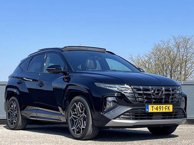 Hyundai TUCSON 1.6 T-GDI 230PK HEV (Hybride) N Line Sky | Panoramische schuifkanteldak | Alcantara binnenbekleding | Donkere hemel | N Line sportpack | 19'' 2-tone Lmv