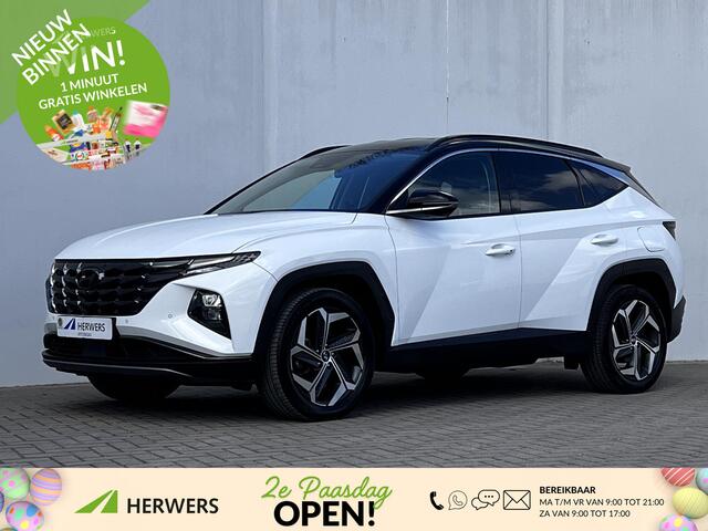 Hyundai TUCSON 1.6 T-GDI HEV 230pk Premium / Afn. Trekhaak 1650kg / Dealer onderhouden / Stoelventilatie, stuur-, stoel- en achterbankverwarming / Navi / Apple Carplay Android / 19" LM / Cam 360° /