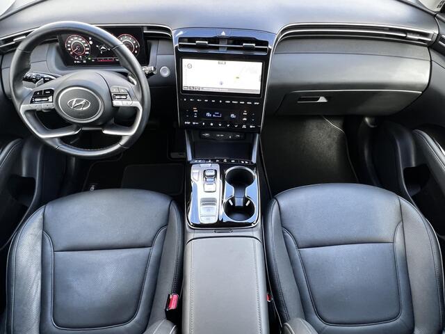 Hyundai TUCSON 1.6 T-GDI HEV 230pk Premium / Afn. Trekhaak 1650kg / Dealer onderhouden / Stoelventilatie, stuur-, stoel- en achterbankverwarming / Navi / Apple Carplay Android / 19" LM / Cam 360° /