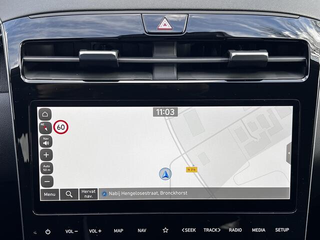 Hyundai TUCSON 1.6 T-GDI HEV 230pk Premium / Afn. Trekhaak 1650kg / Dealer onderhouden / Stoelventilatie, stuur-, stoel- en achterbankverwarming / Navi / Apple Carplay Android / 19" LM / Cam 360° /