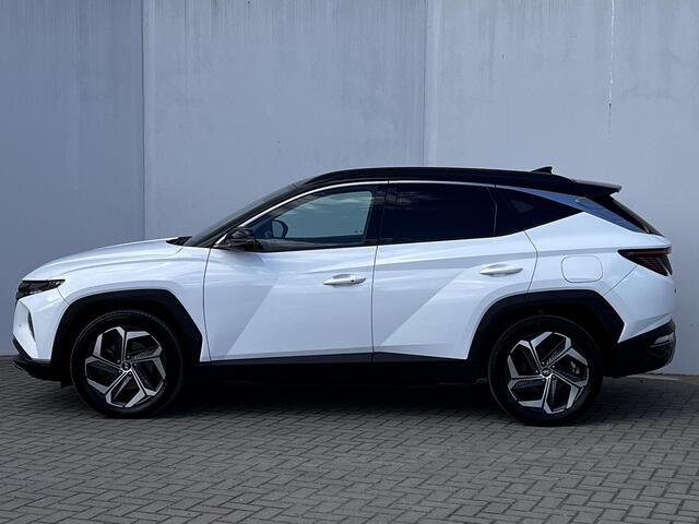 Hyundai TUCSON 1.6 T-GDI HEV 230pk Premium / Afn. Trekhaak 1650kg / Dealer onderhouden / Stoelventilatie, stuur-, stoel- en achterbankverwarming / Navi / Apple Carplay Android / 19" LM / Cam 360° /