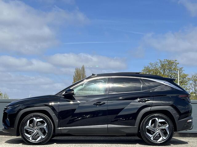 Hyundai TUCSON 1.6 T-GDI HEV 230PK Premium Sky | Panorama schuifdak | Trekhaak |Lederen bekleding | Lichtmetalen velgen 19'' | 360o graden camera | Orig.Ned |