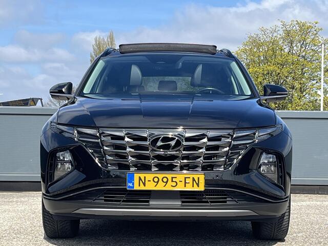 Hyundai TUCSON 1.6 T-GDI HEV 230PK Premium Sky | Panorama schuifdak | Trekhaak |Lederen bekleding | Lichtmetalen velgen 19'' | 360o graden camera | Orig.Ned |