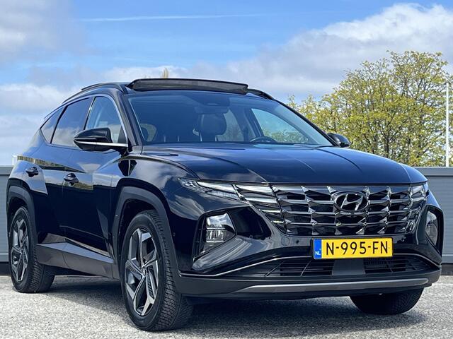 Hyundai TUCSON 1.6 T-GDI HEV 230PK Premium Sky | Panorama schuifdak | Trekhaak |Lederen bekleding | Lichtmetalen velgen 19'' | 360o graden camera | Orig.Ned |