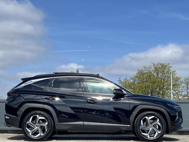 Hyundai TUCSON 1.6 T-GDI HEV 230PK Premium Sky | Panorama schuifdak | Trekhaak |Lederen bekleding | Lichtmetalen velgen 19'' | 360o graden camera | Orig.Ned |