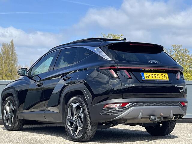 Hyundai TUCSON 1.6 T-GDI HEV 230PK Premium Sky | Panorama schuifdak | Trekhaak |Lederen bekleding | Lichtmetalen velgen 19'' | 360o graden camera | Orig.Ned |