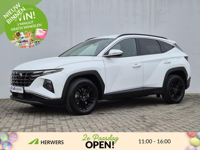 Hyundai TUCSON 1.6 T-GDI HEV 230 PK Premium Automaat / Trekgewicht 1650 kg / Apple Carplay Android Auto / Stuur- en Stoelverwarming / Rondomzicht camera / Climate Control / Stoelventilatie voor /