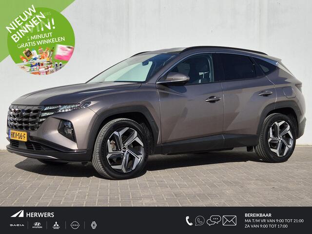 Hyundai TUCSON 1.6 T-GDI HEV 230pk Premium Automaat / 1650kg Trekgewicht / Apple Carplay Android Auto / Stuur- en Stoelverwarming / Elektrische achterklep / Krell Sound Systeem / Rondomzicht camera /