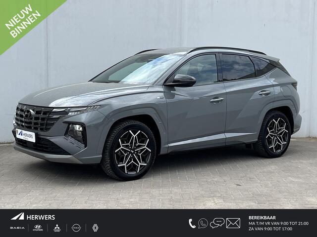Hyundai TUCSON 1.6 T-GDI PHEV N Line 4WD Automaat / 100% Dealeronderhouden / Trekhaak (Trekgewicht 1.350kg) / 360° Camera / Apple Carplay & Android Auto / Stuur- en Stoelverwarming voor en achter / Stoelverkoeling / Elektrisch bedienbare stoelen- en achterklep / Keyles
