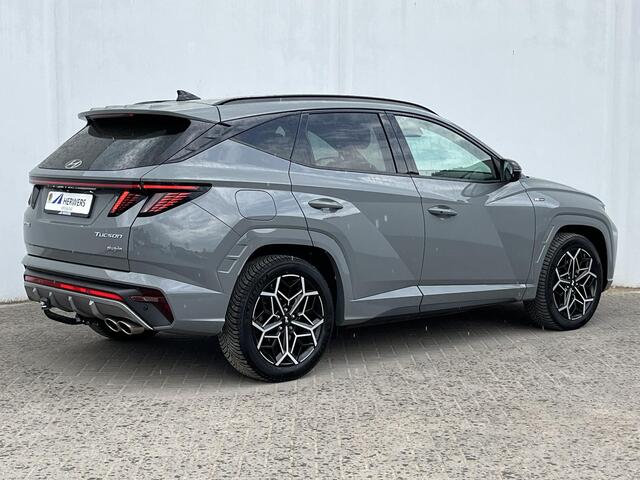 Hyundai TUCSON 1.6 T-GDI PHEV N Line 4WD Automaat / 100% Dealeronderhouden / Trekhaak (Trekgewicht 1.350kg) / 360° Camera / Apple Carplay & Android Auto / Stuur- en Stoelverwarming voor en achter / Stoelverkoeling / Elektrisch bedienbare stoelen- en achterklep / Keyles