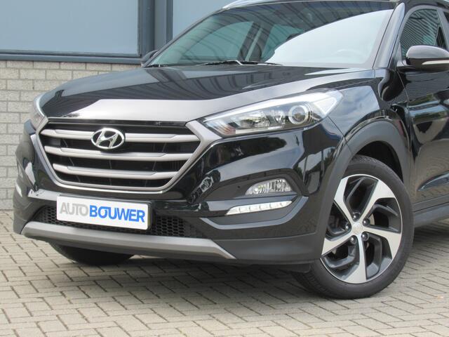 Hyundai TUCSON 1.6 T-GDI 177 PK Automaat 2e eigen | dealer onderh | Leder | tr.haak | navi | 19"inch